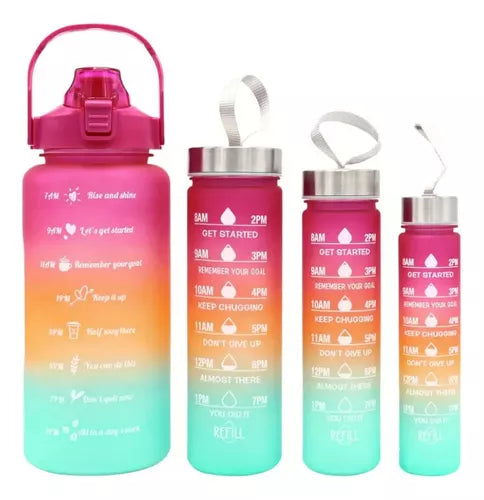 Botella Motivacional de Agua con Horario