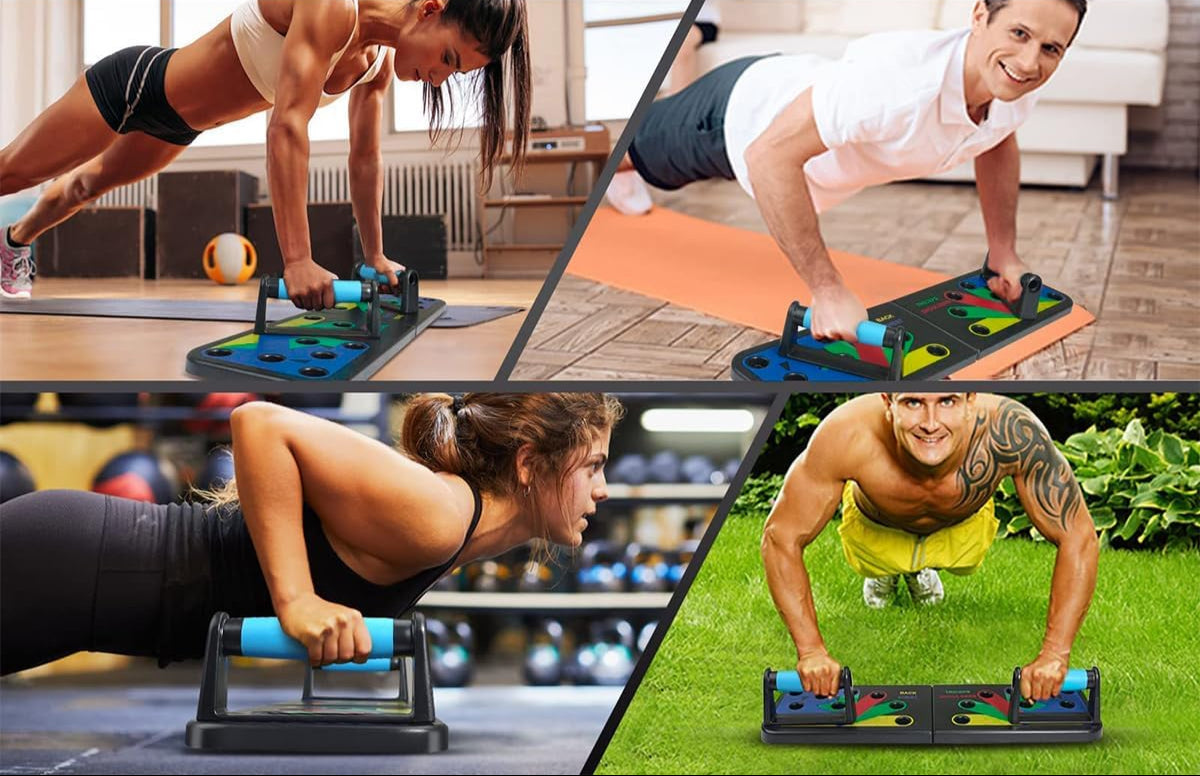 Tabla Push Up 9 en 1 con Código de Colores