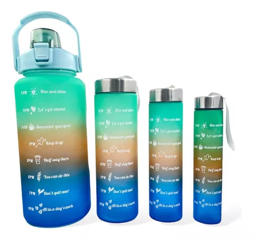 Botella Motivacional de Agua con Horario