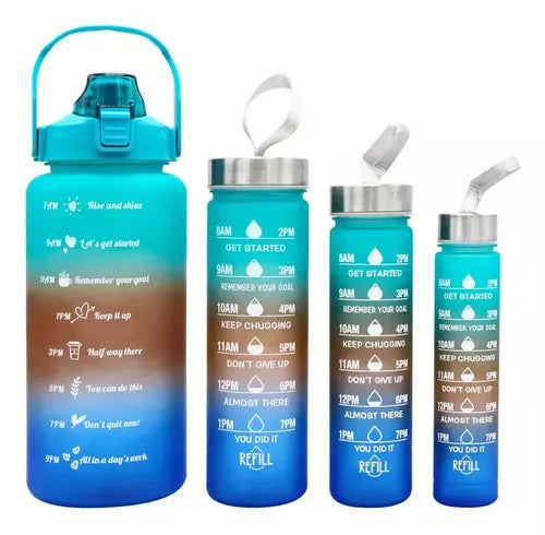 Botella Motivacional de Agua con Horario