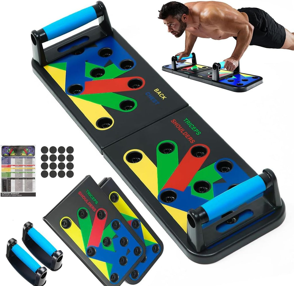Tabla Push Up 9 en 1 con Código de Colores