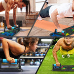 Tabla Push Up 9 en 1 con Código de Colores